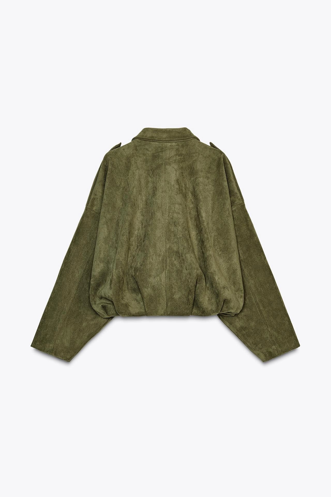 Marie - Chaqueta bomber de Ante Versátil