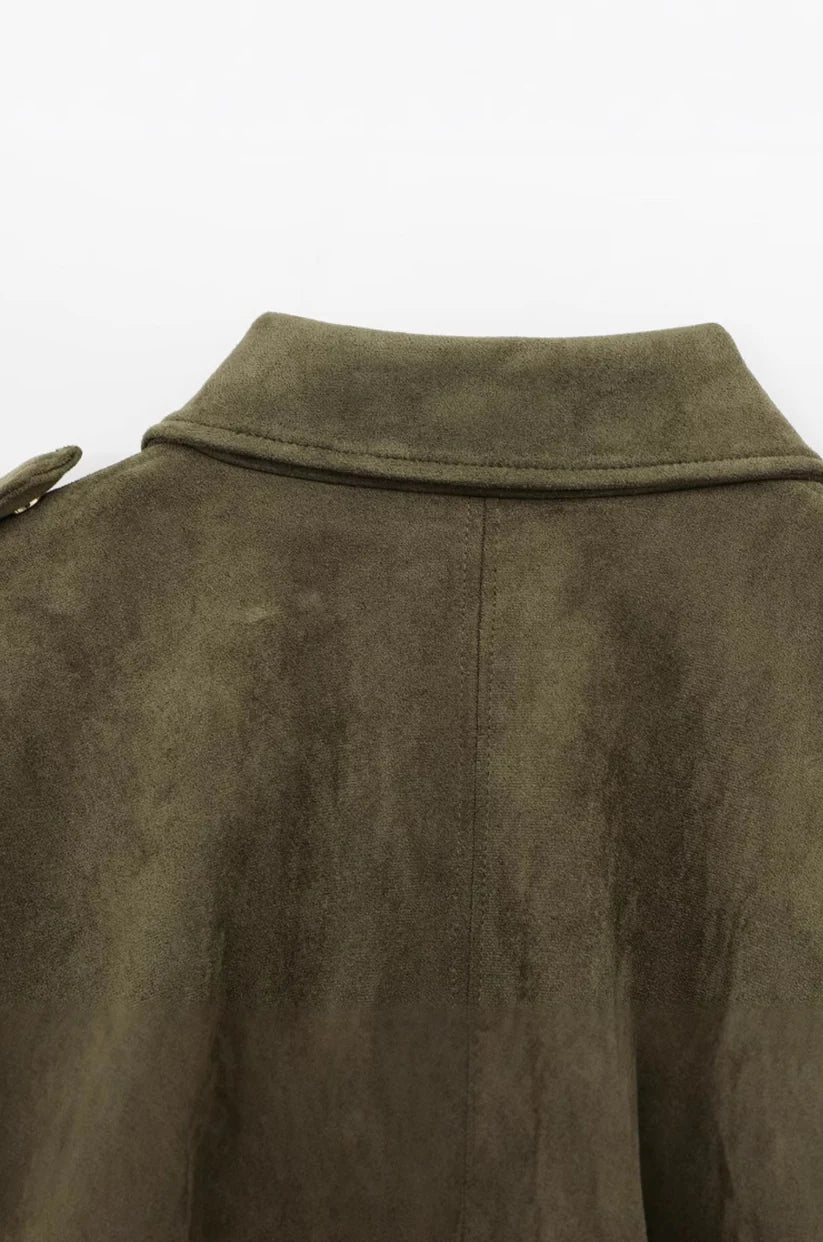 Marie - Chaqueta bomber de Ante Versátil