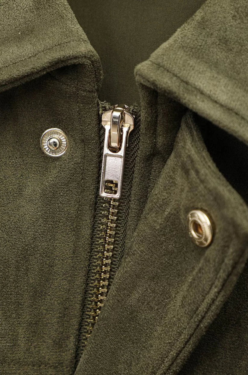 Marie - Chaqueta bomber de Ante Versátil