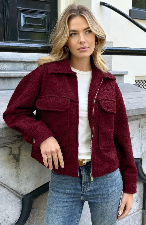 Amélie - Chaqueta Versátil de Bouclé