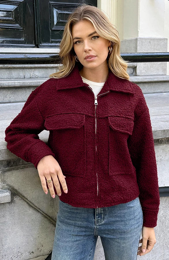 Amélie - Chaqueta Versátil de Bouclé