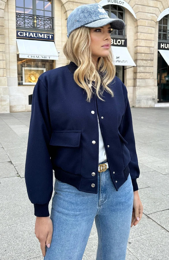 Cécile - Chaqueta Bomber Versátil Elegante