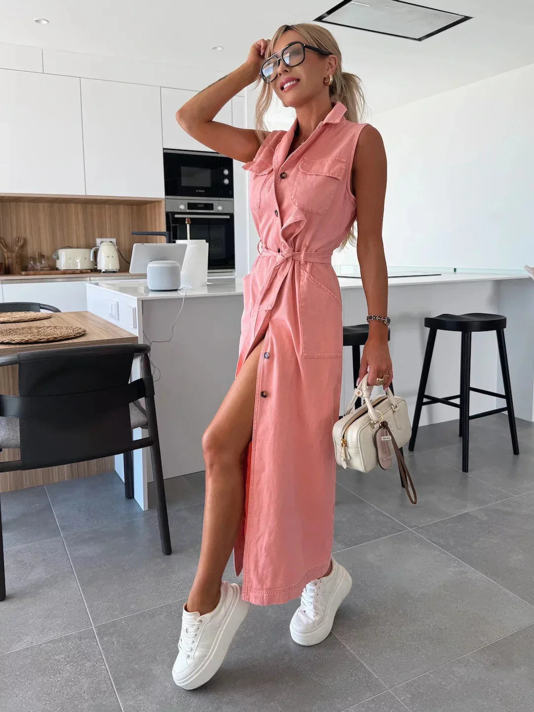 Isabella - Vestido Versátil Vaquero