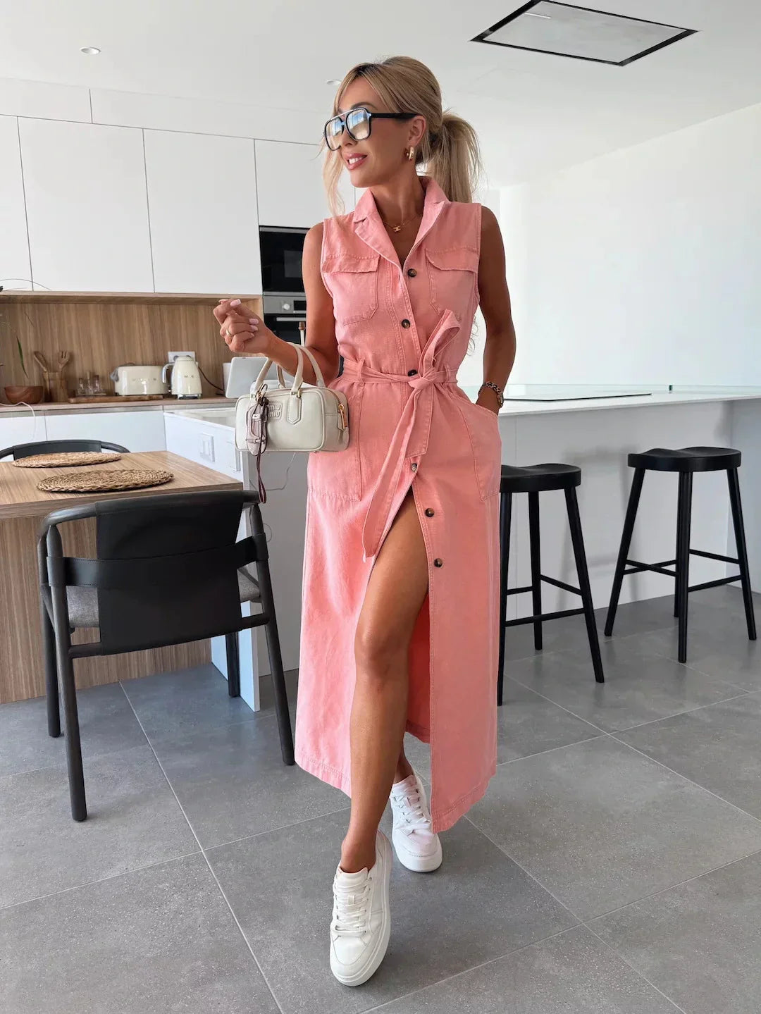 Isabella - Vestido Versátil Vaquero